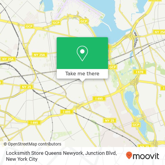 Locksmith Store Queens Newyork, Junction Blvd map