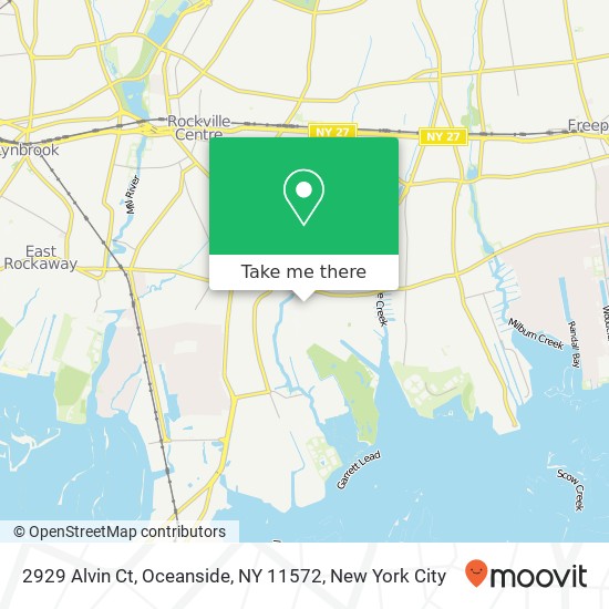 2929 Alvin Ct, Oceanside, NY 11572 map