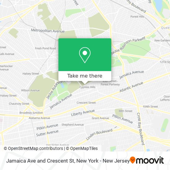 Mapa de Jamaica Ave and Crescent St