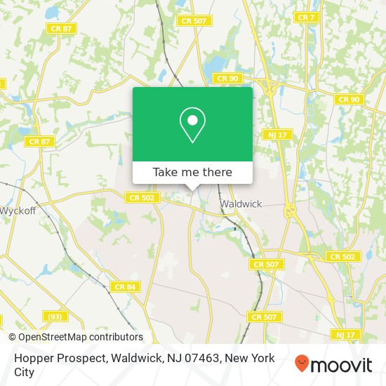 Hopper Prospect, Waldwick, NJ 07463 map