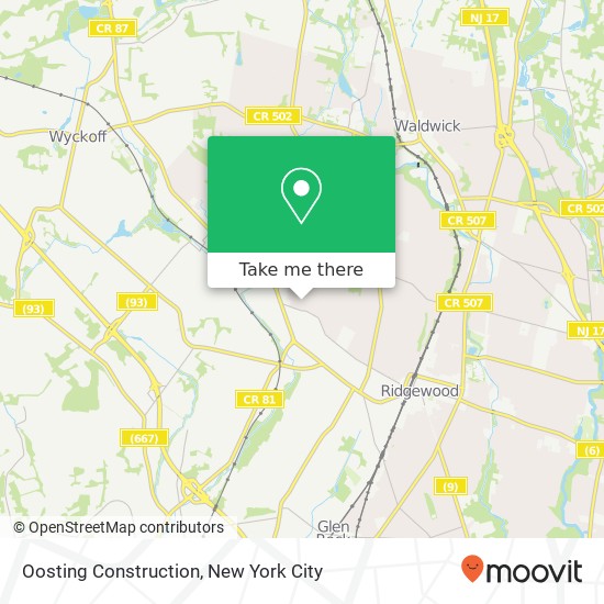 Oosting Construction map