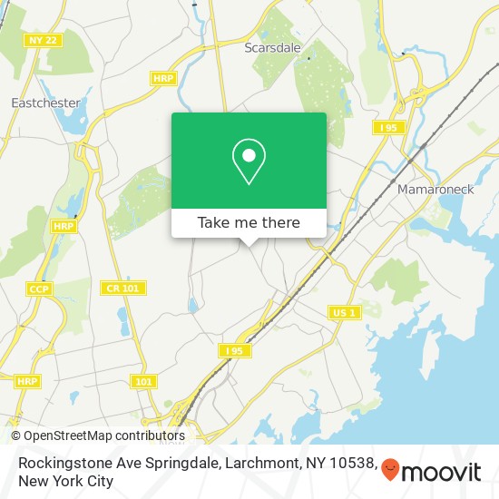 Rockingstone Ave Springdale, Larchmont, NY 10538 map