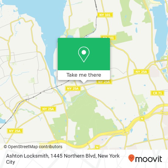 Mapa de Ashton Locksmith, 1445 Northern Blvd