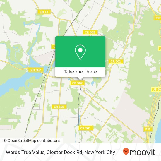 Mapa de Wards True Value, Closter Dock Rd
