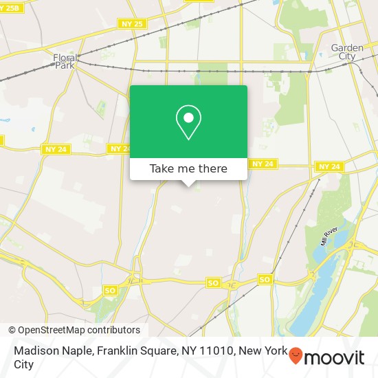 Mapa de Madison Naple, Franklin Square, NY 11010