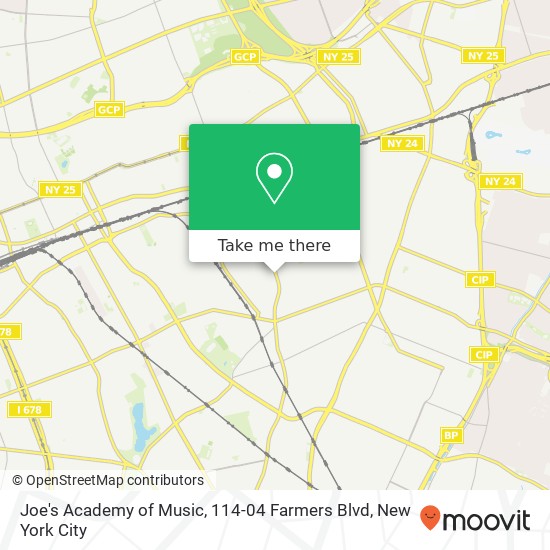 Joe's Academy of Music, 114-04 Farmers Blvd map