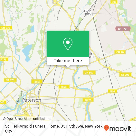Mapa de Scillieri-Arnold Funeral Home, 351 5th Ave