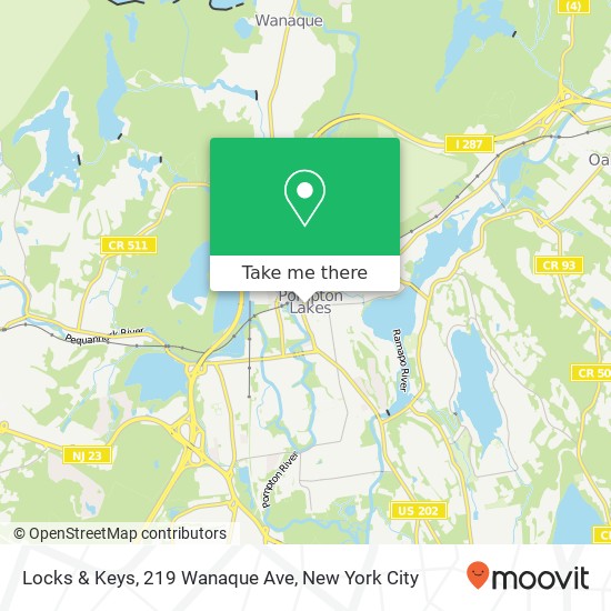 Mapa de Locks & Keys, 219 Wanaque Ave