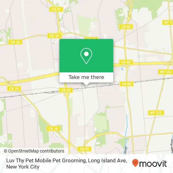 Mapa de Luv Thy Pet Mobile Pet Grooming, Long Island Ave