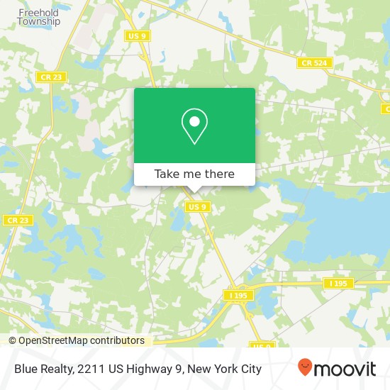 Mapa de Blue Realty, 2211 US Highway 9