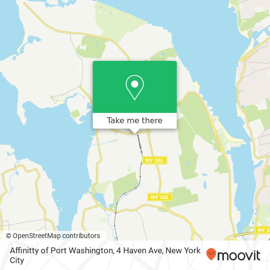 Affinitty of Port Washington, 4 Haven Ave map