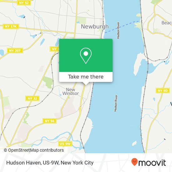 Hudson Haven, US-9W map
