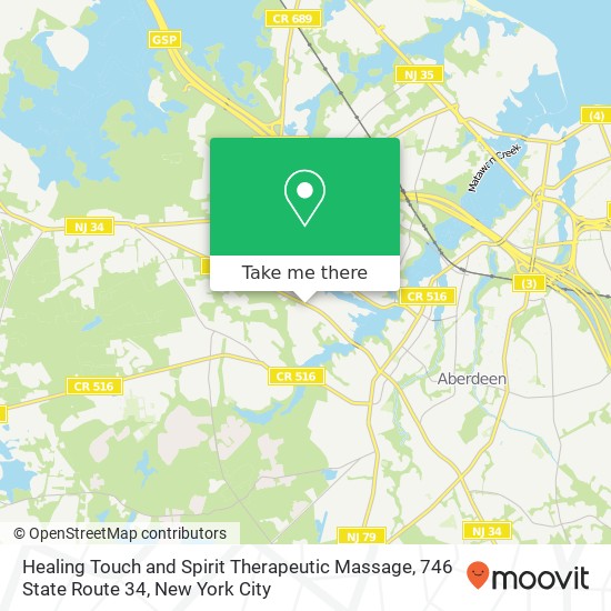 Healing Touch and Spirit Therapeutic Massage, 746 State Route 34 map