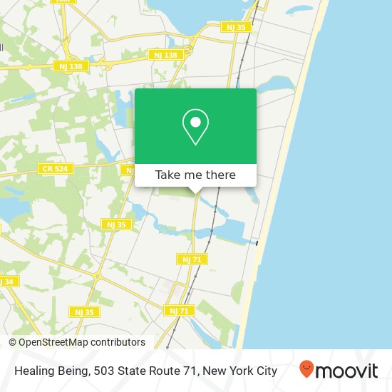 Healing Being, 503 State Route 71 map