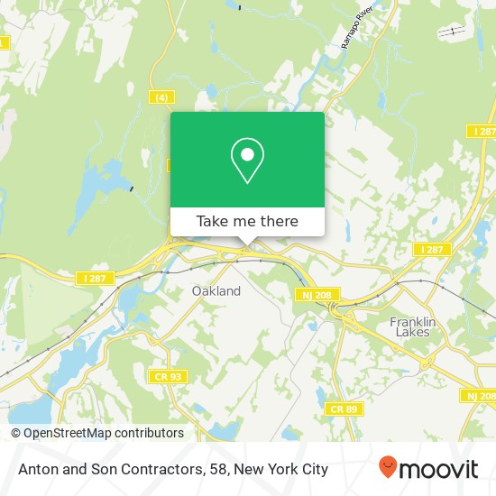 Anton and Son Contractors, 58 map