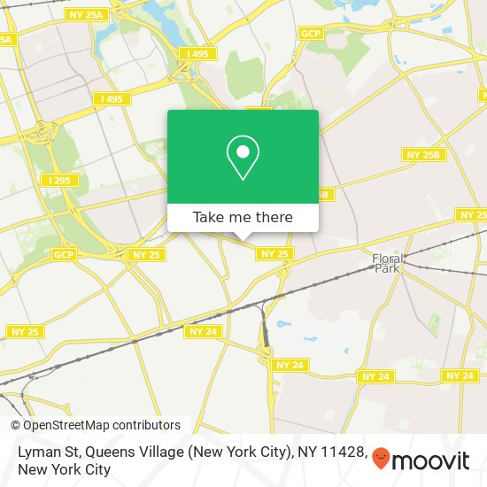 Mapa de Lyman St, Queens Village (New York City), NY 11428