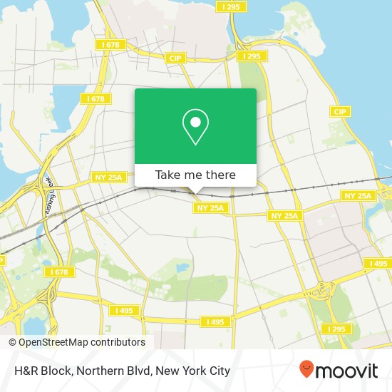 Mapa de H&R Block, Northern Blvd