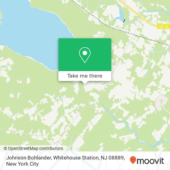 Mapa de Johnson Bohlander, Whitehouse Station, NJ 08889