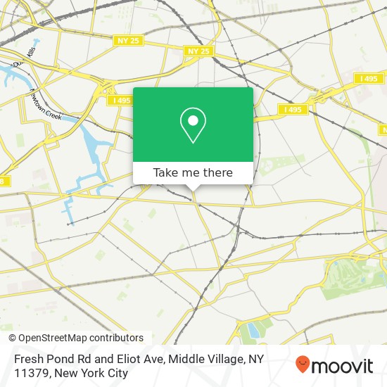 Fresh Pond Rd and Eliot Ave, Middle Village, NY 11379 map