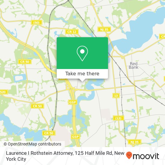 Laurence I Rothstein Attorney, 125 Half Mile Rd map