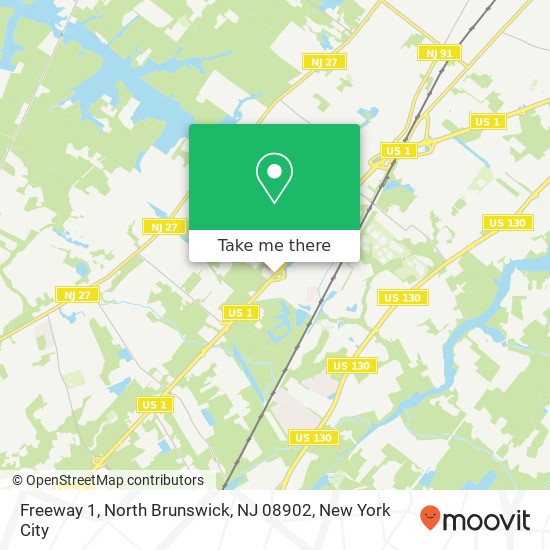 Mapa de Freeway 1, North Brunswick, NJ 08902