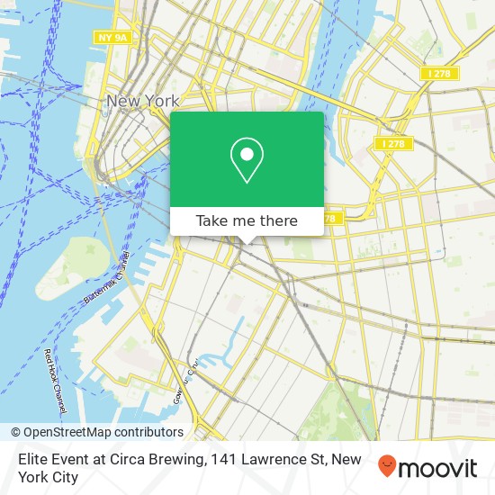 Elite Event at Circa Brewing, 141 Lawrence St map