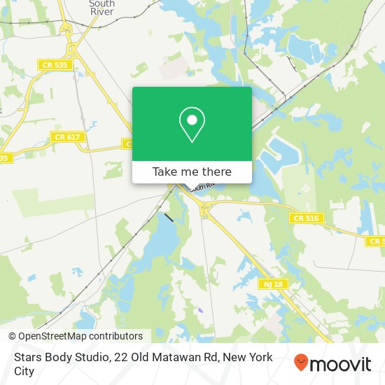 Stars Body Studio, 22 Old Matawan Rd map