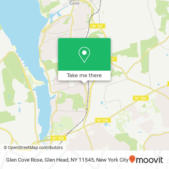 Mapa de Glen Cove Rose, Glen Head, NY 11545