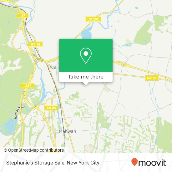 Stephanie's Storage Sale map