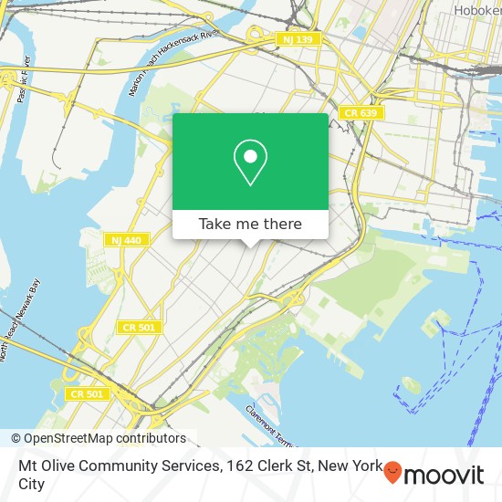 Mapa de Mt Olive Community Services, 162 Clerk St