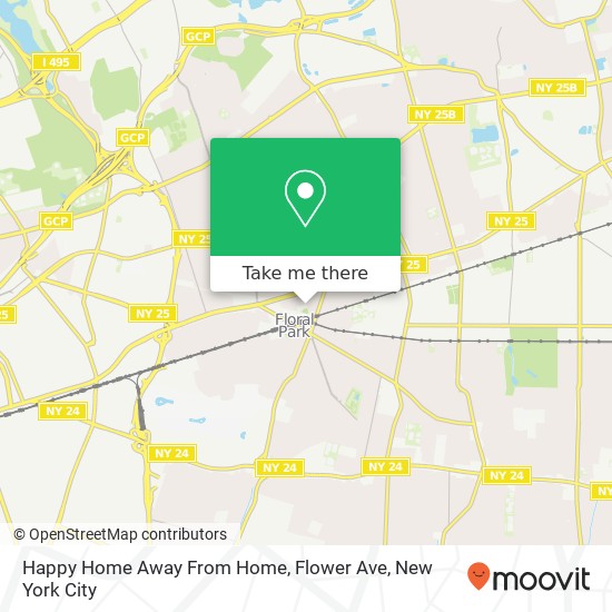 Mapa de Happy Home Away From Home, Flower Ave