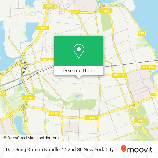 Dae Sung Korean Noodle, 162nd St map