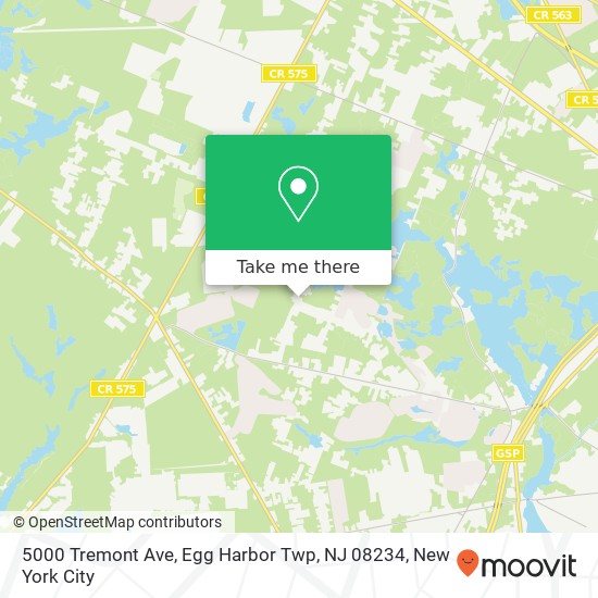 5000 Tremont Ave, Egg Harbor Twp, NJ 08234 map