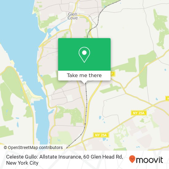 Mapa de Celeste Gullo: Allstate Insurance, 60 Glen Head Rd