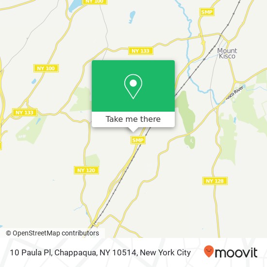 Mapa de 10 Paula Pl, Chappaqua, NY 10514