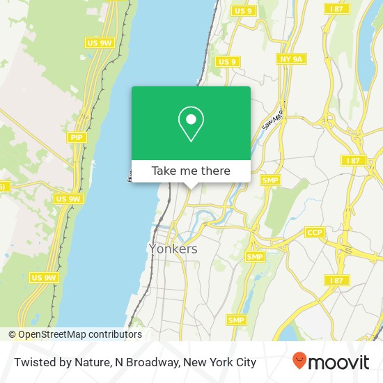 Mapa de Twisted by Nature, N Broadway