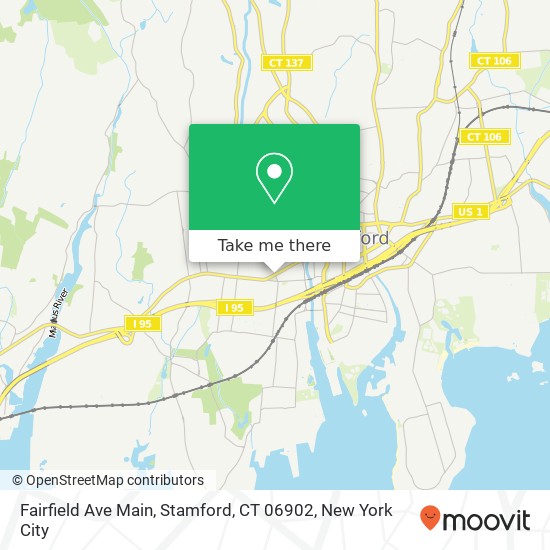 Fairfield Ave Main, Stamford, CT 06902 map