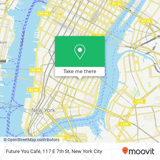 Mapa de Future You Café, 117 E 7th St