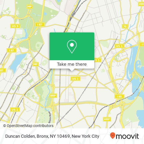 Mapa de Duncan Colden, Bronx, NY 10469