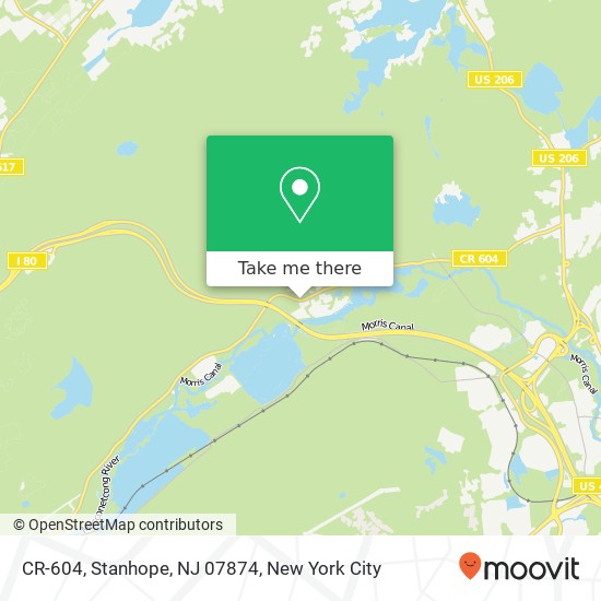 CR-604, Stanhope, NJ 07874 map