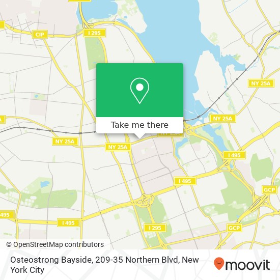 Mapa de Osteostrong Bayside, 209-35 Northern Blvd