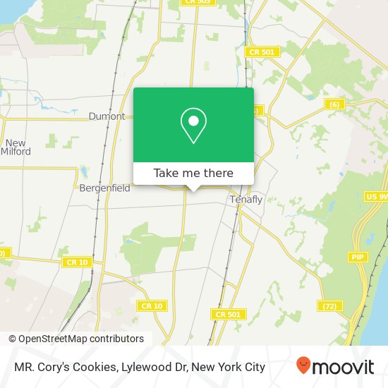 Mapa de MR. Cory's Cookies, Lylewood Dr