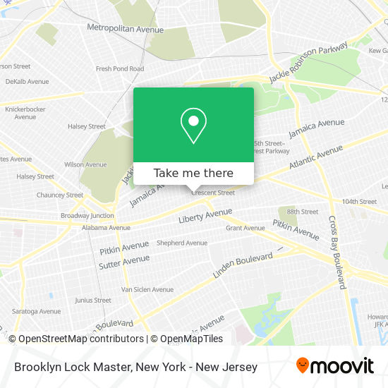 Brooklyn Lock Master map