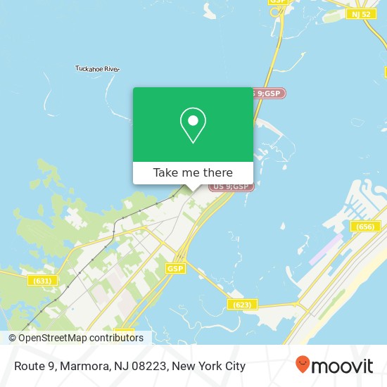 Mapa de Route 9, Marmora, NJ 08223