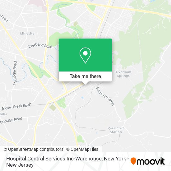 Hospital Central Services Inc-Warehouse map