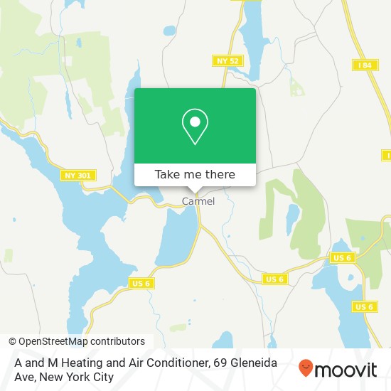 Mapa de A and M Heating and Air Conditioner, 69 Gleneida Ave