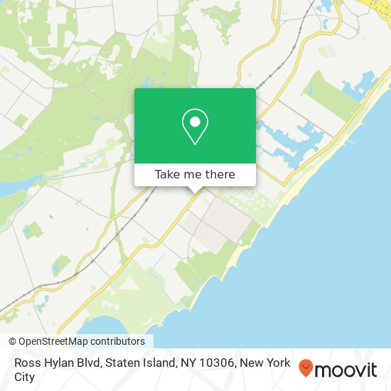 Mapa de Ross Hylan Blvd, Staten Island, NY 10306