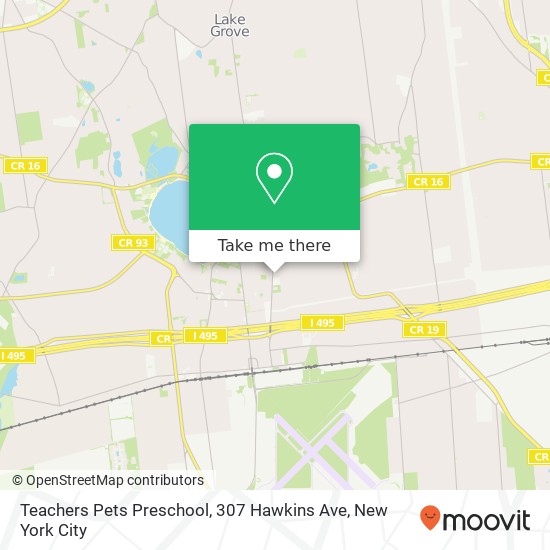 Mapa de Teachers Pets Preschool, 307 Hawkins Ave