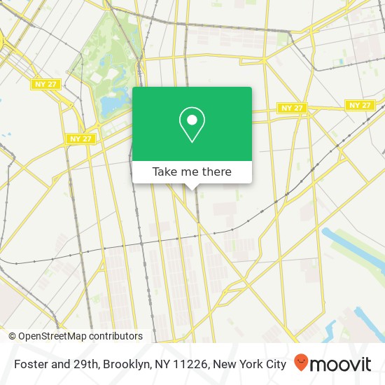Foster and 29th, Brooklyn, NY 11226 map