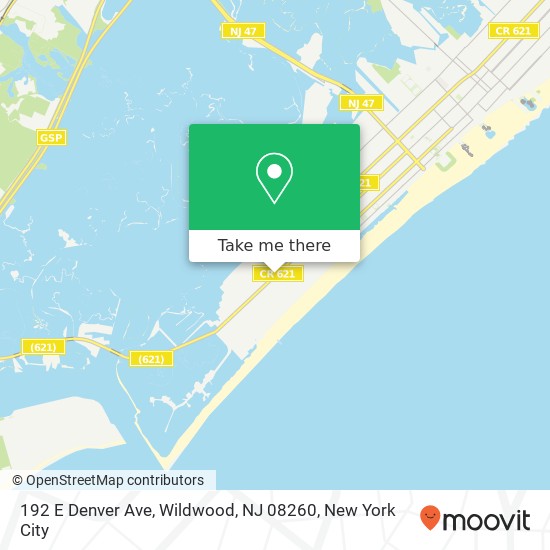 192 E Denver Ave, Wildwood, NJ 08260 map